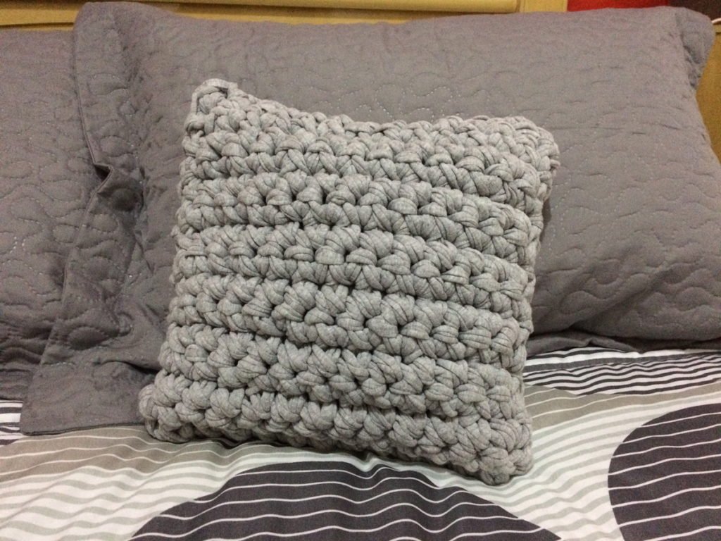 Travesseiro de Crochê Tricô Travesseiro de Crochê Tricô