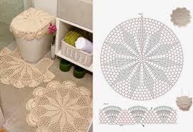 graficos de croche jogo de banheiro