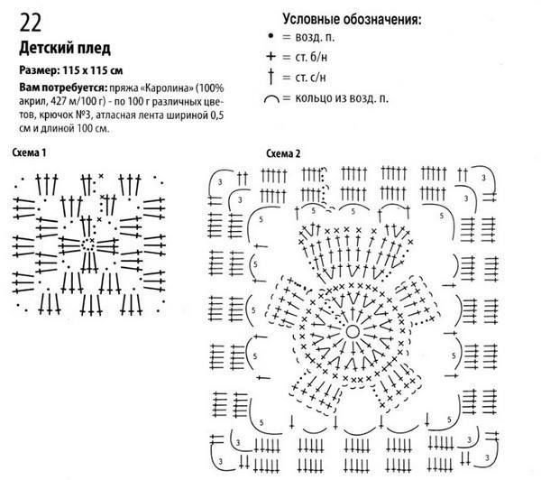 Xale de croche para bebe com grafico