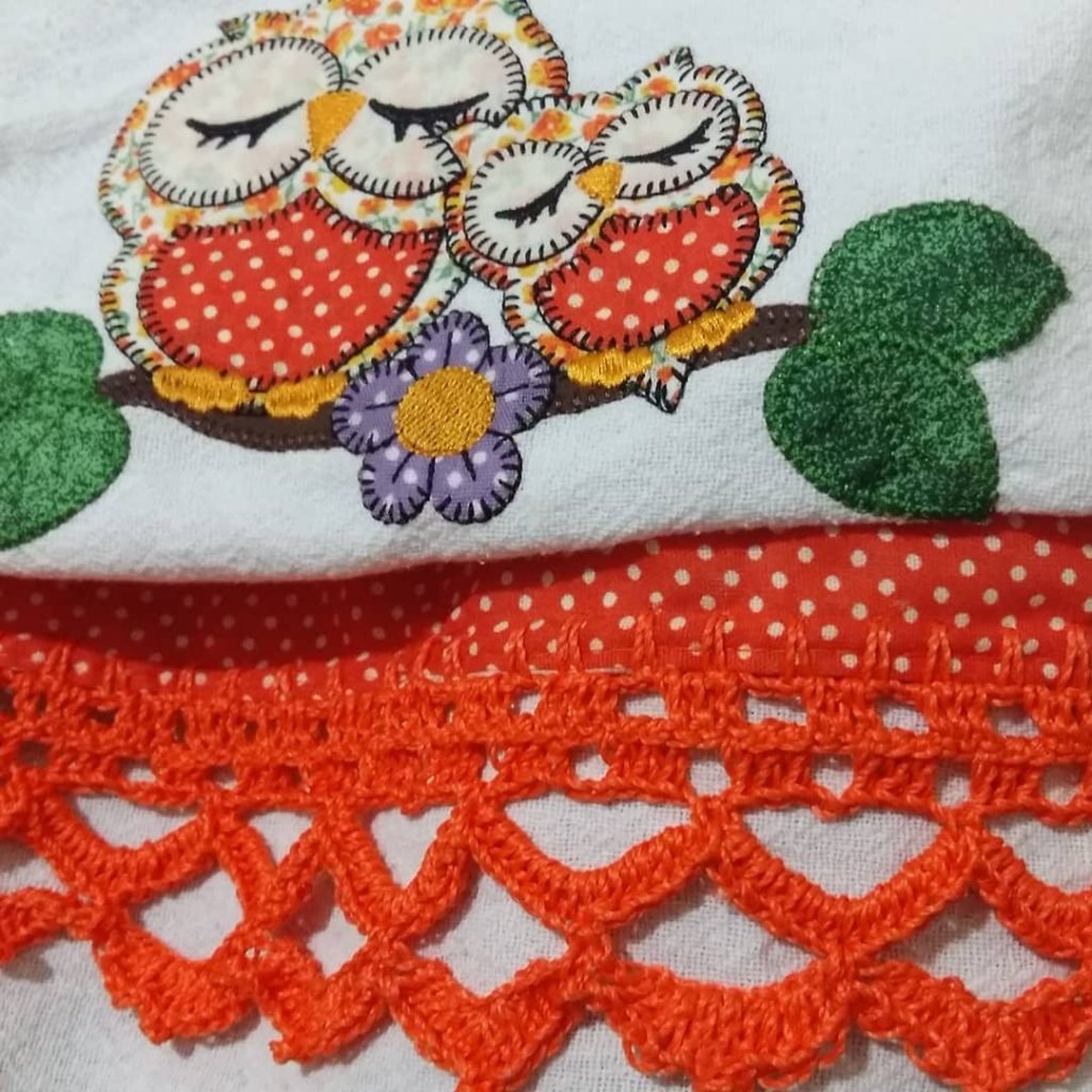 bico de crochê para pano de prato 3
