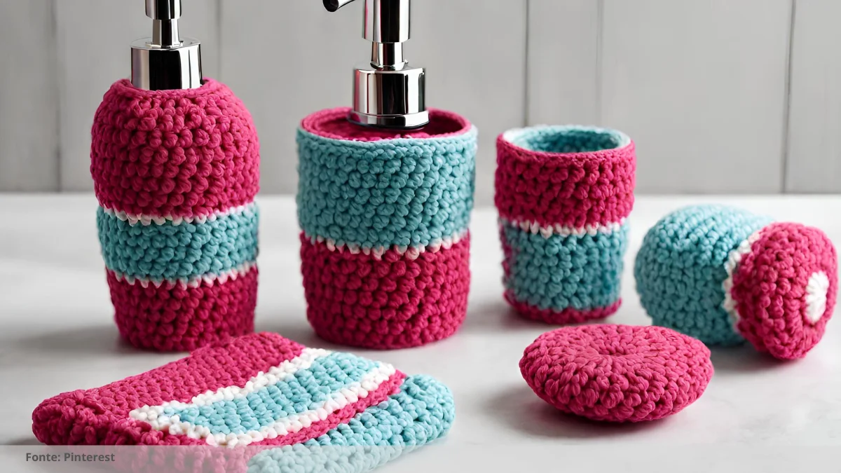 jogo de banheiro de crochê