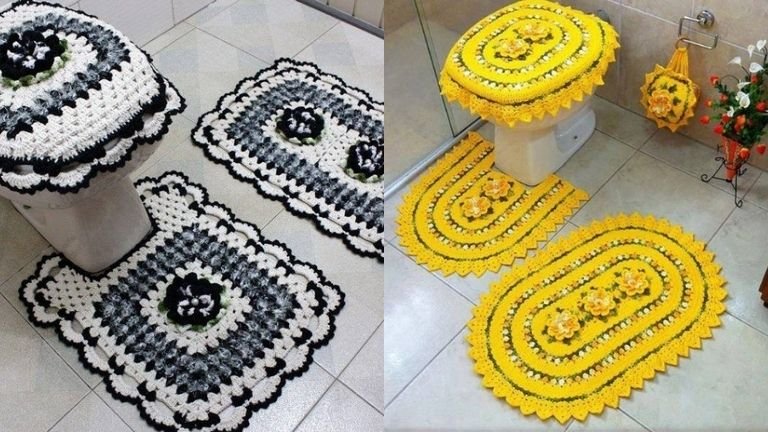 jogo de banheiro de crochê