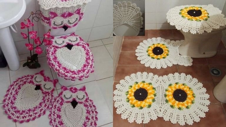 jogo de banheiro de crochê