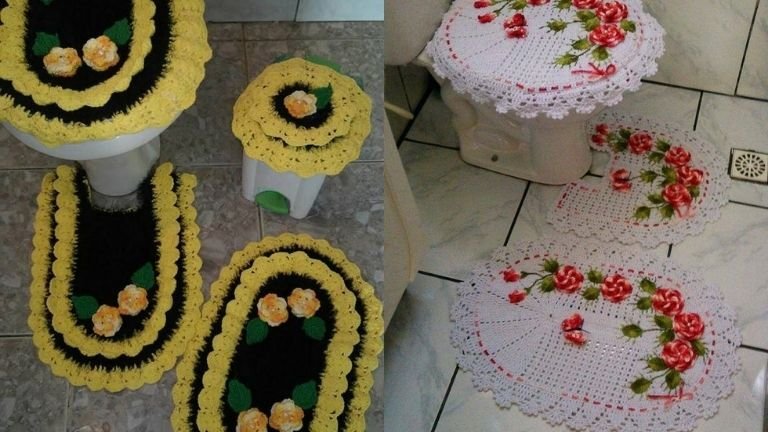 jogo de banheiro de crochê