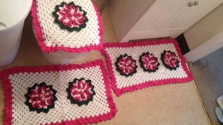 jogo de banheiro de crochê