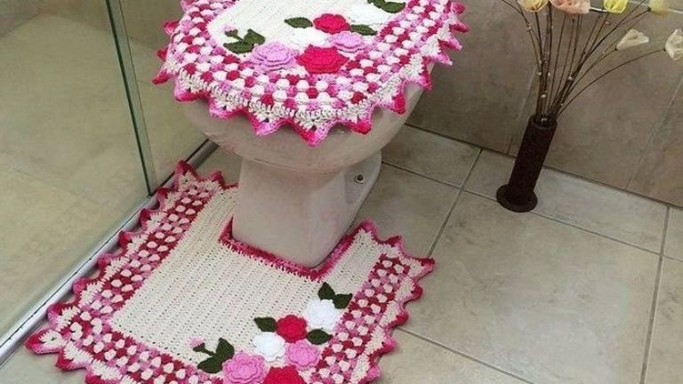 jogo de banheiro de crochê