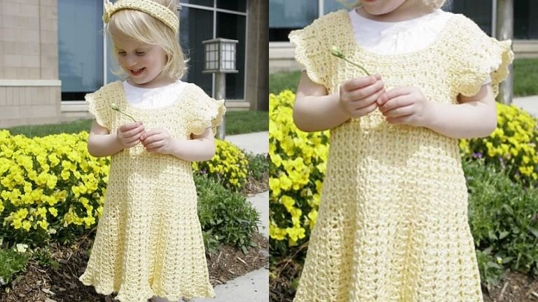 vestido de crochê infantil vestido de crochê infantil