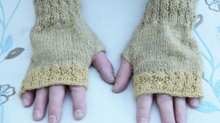 Luvas de Crochê sem dedo Luvas de crochê sem dedo