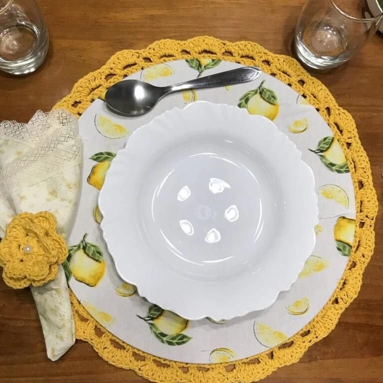 sousplat de crochê