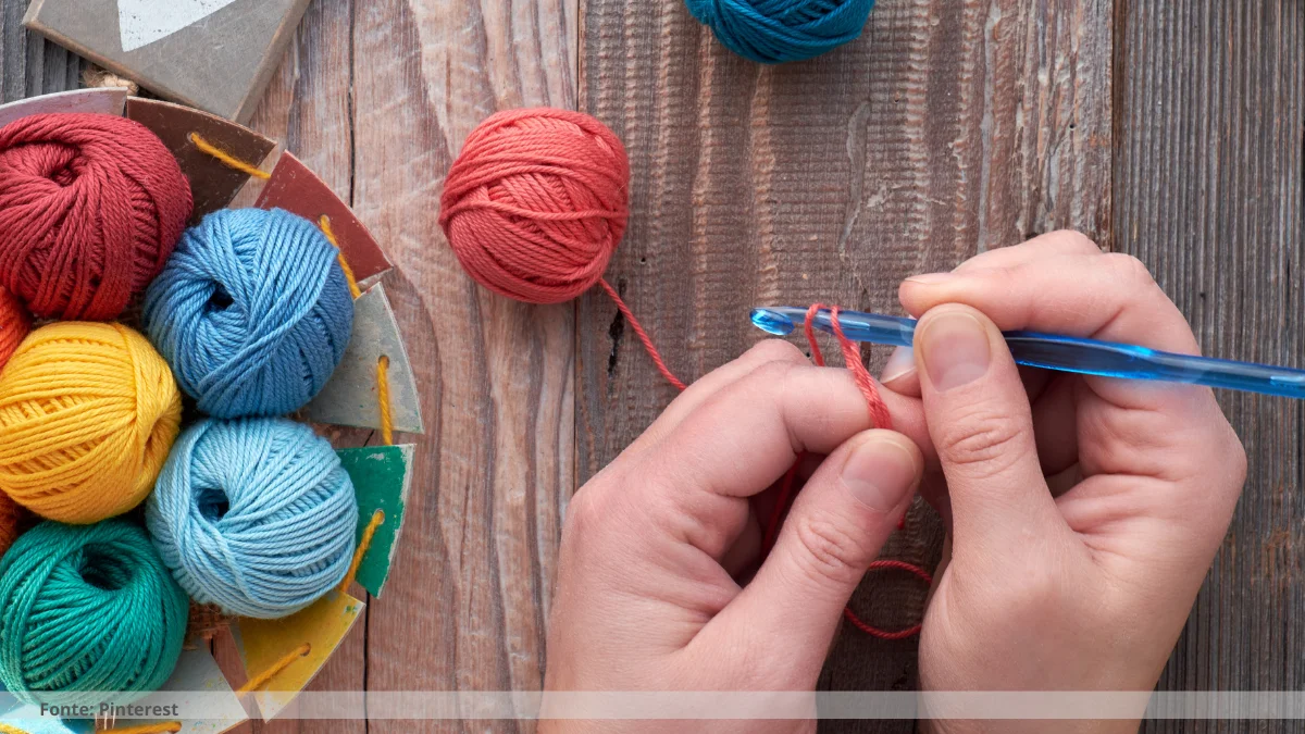 como fazer corações de crochê