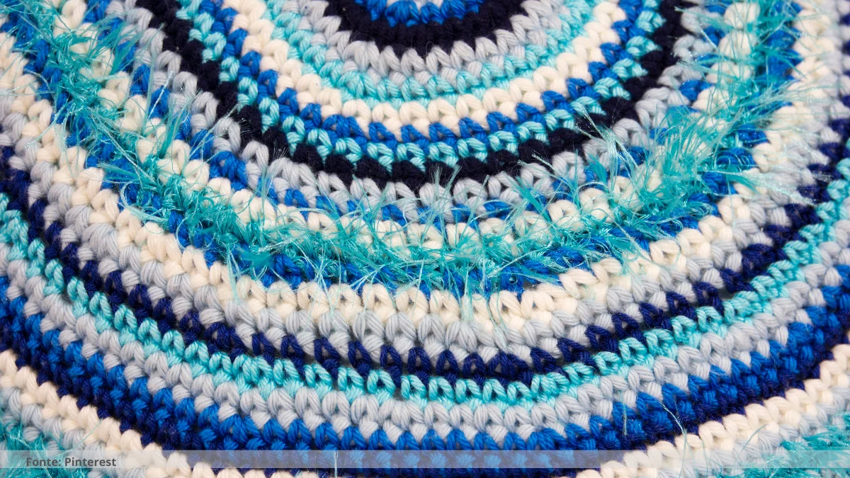 trilho de mesa de crochê