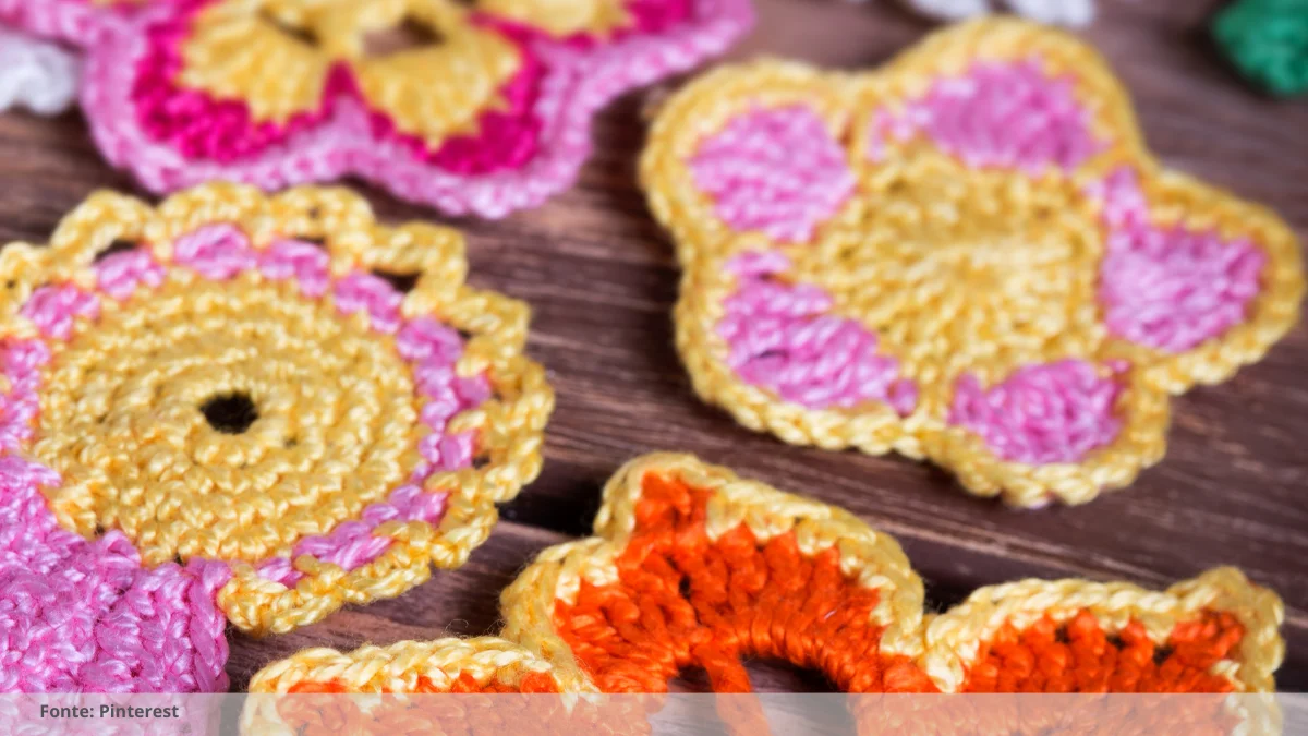 sousplat retangular de crochê