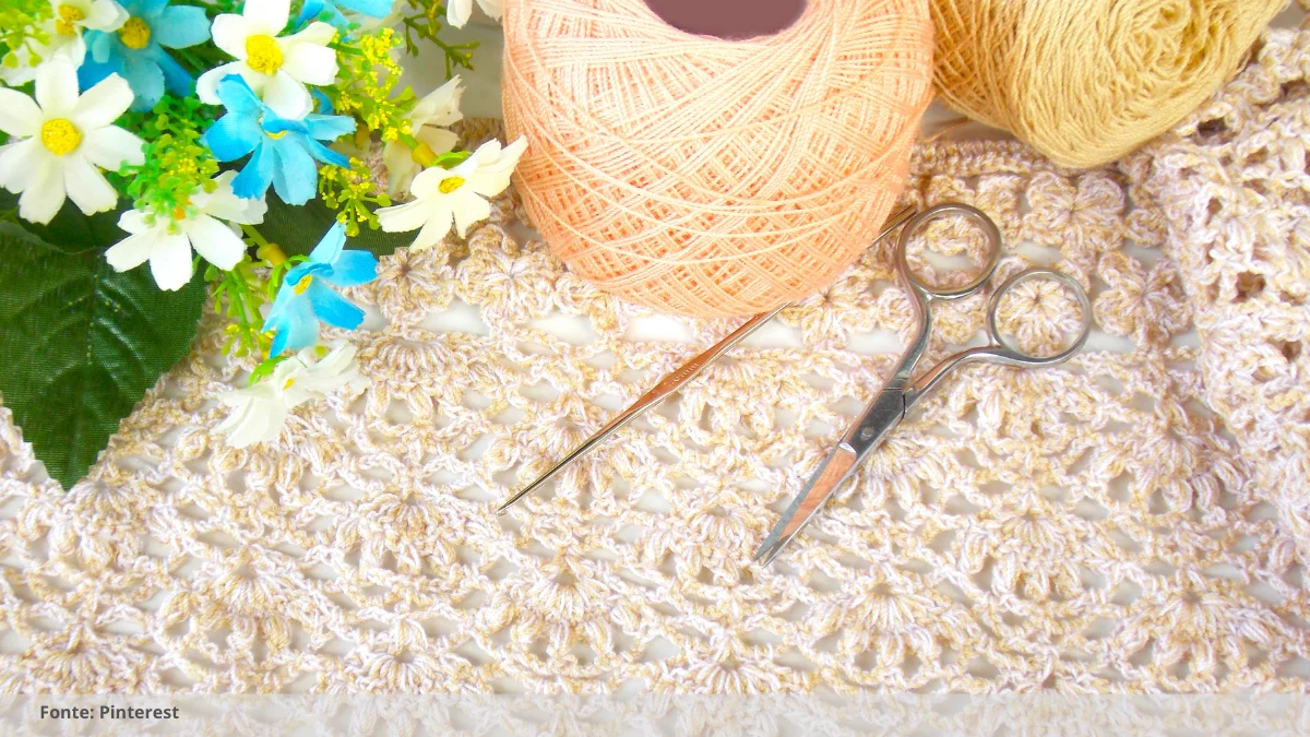 manta de croche para bebe com grafico