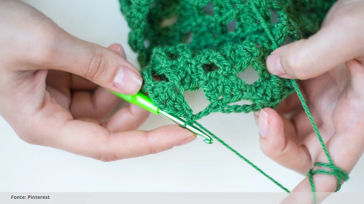 conjunto de cozinha de crochê