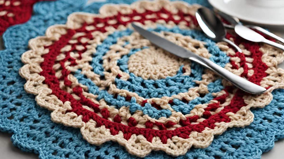 jogo americano de crochê jogo americano de crochê