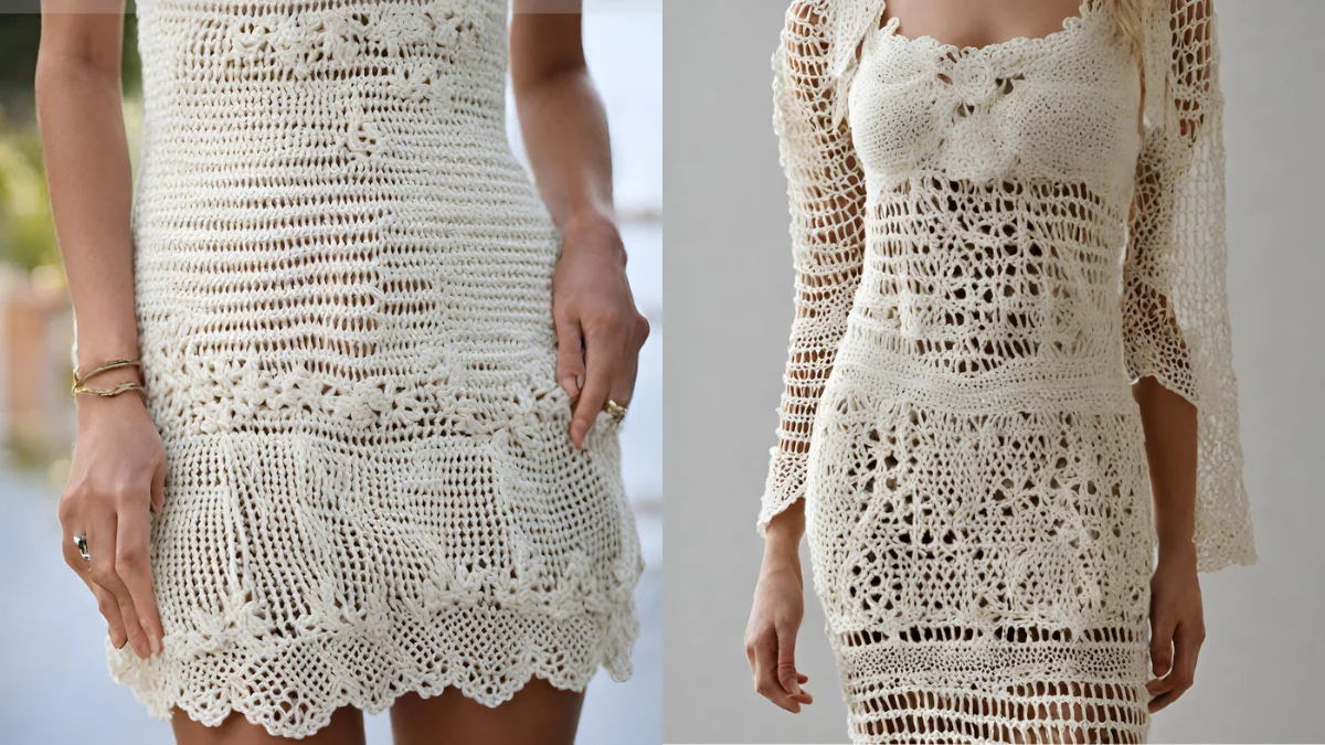 vestido de crochê
