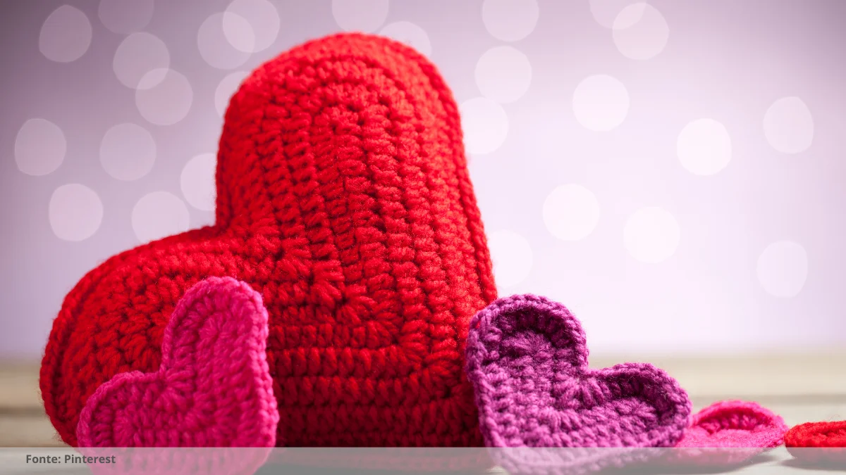 como fazer um coração de crochê