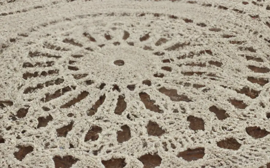 tapete de croche retangular