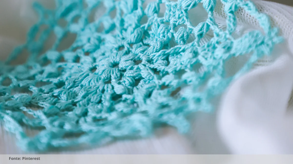 flor em croche para aplicação