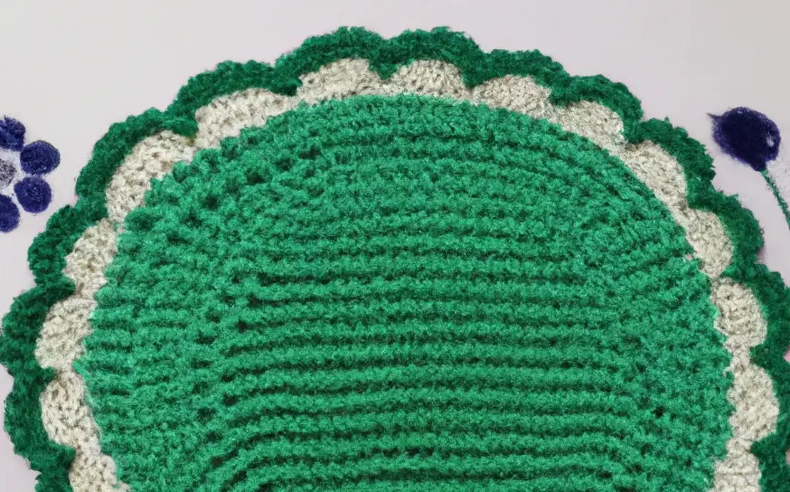 tapete oval de croche