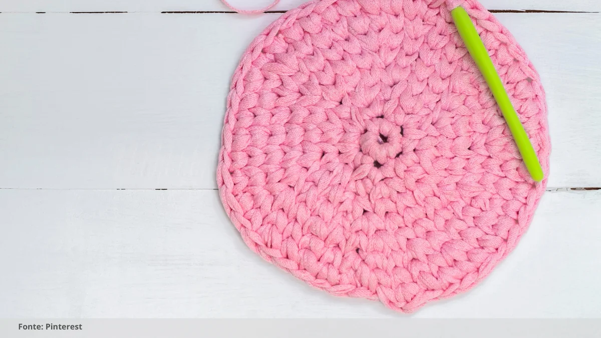 barradinho de crochê para pano de prato