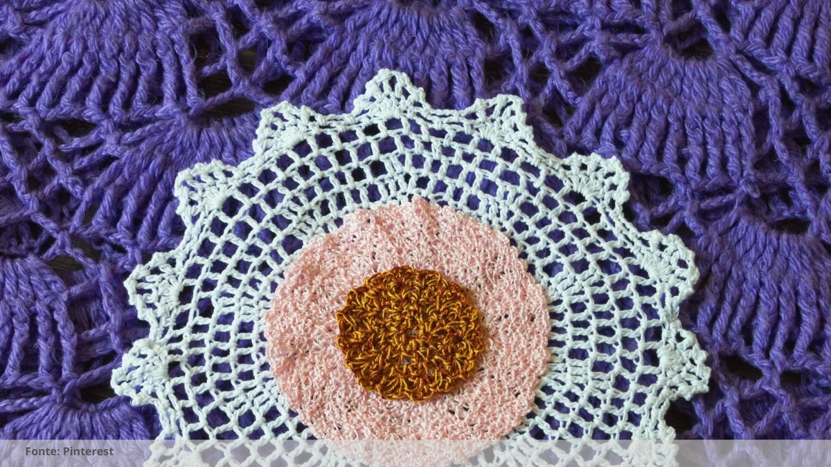 como fazer tapete redondo de crochê