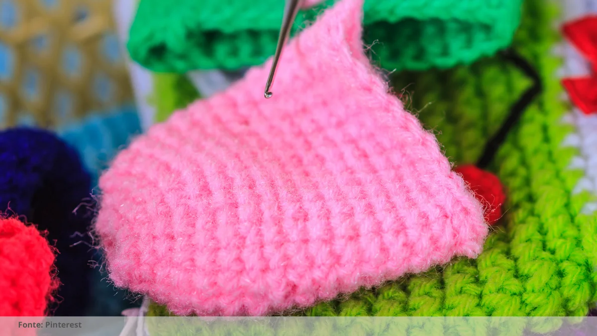 como fazer bico de crochê para tapete