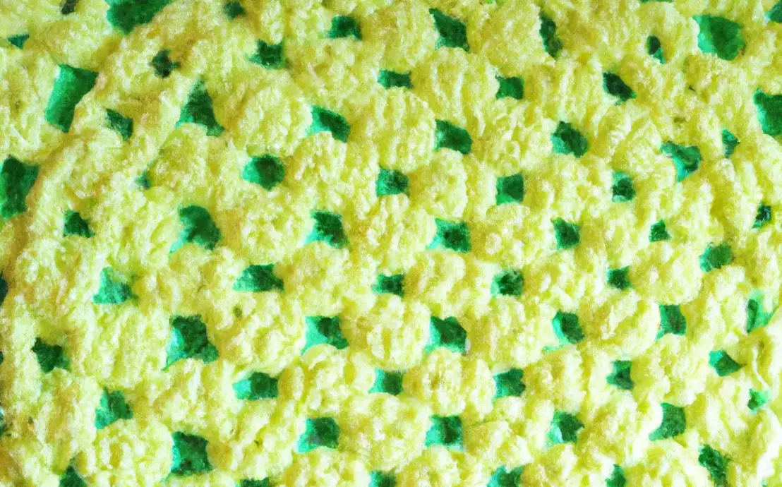 tapete retangular de crochê