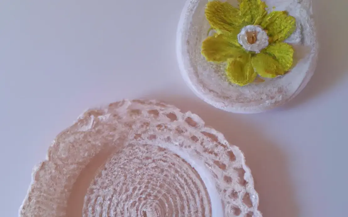 porta prato de crochê