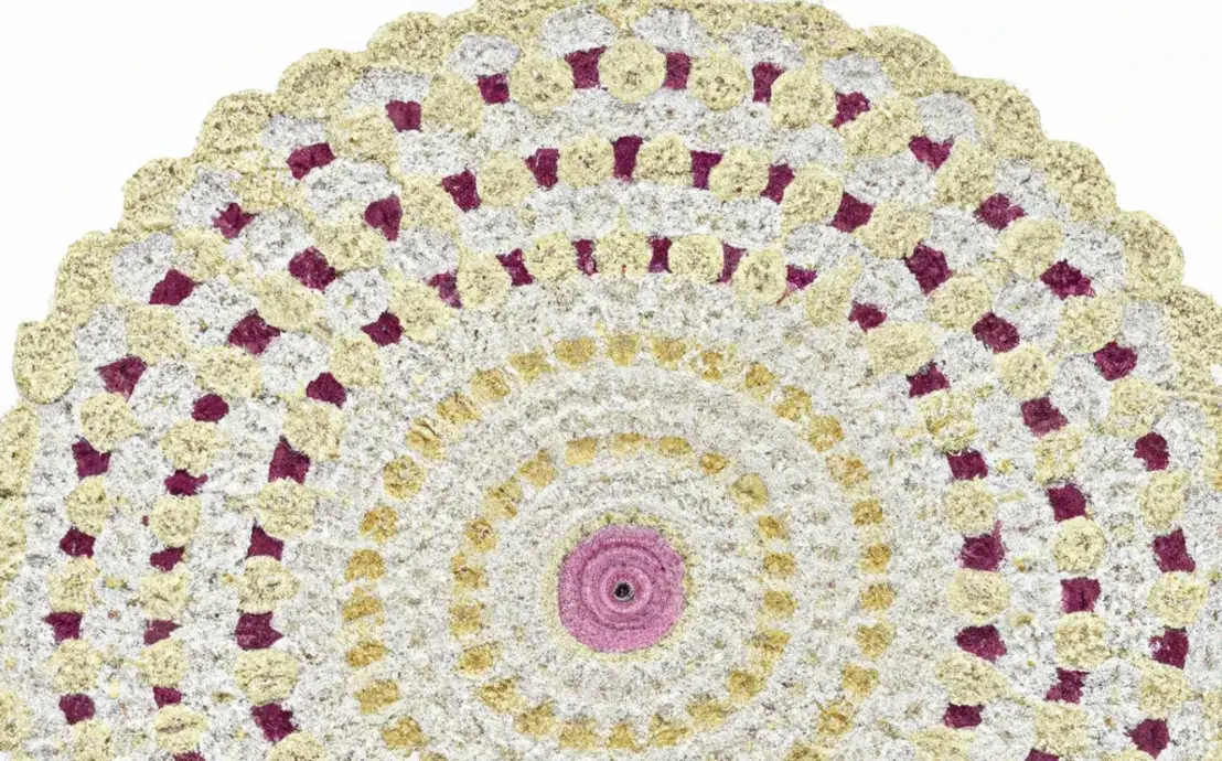 tapete redondo de crochê