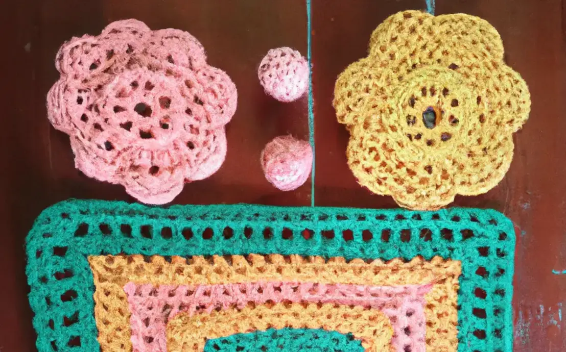 trilho de mesa em crochê