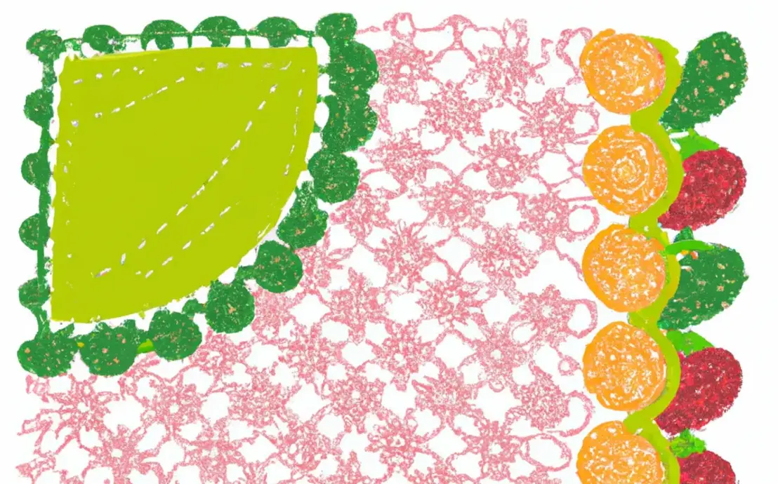 bico de croche para pano de prato carreira unica