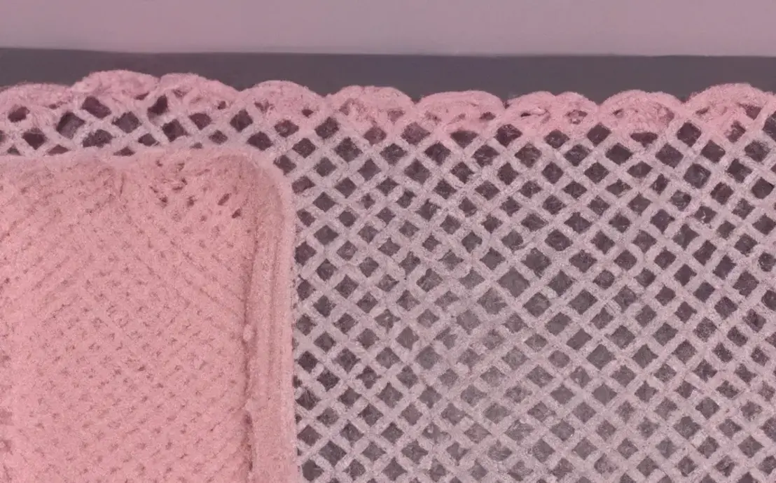 jogo de banheiro de croche simples quadrado