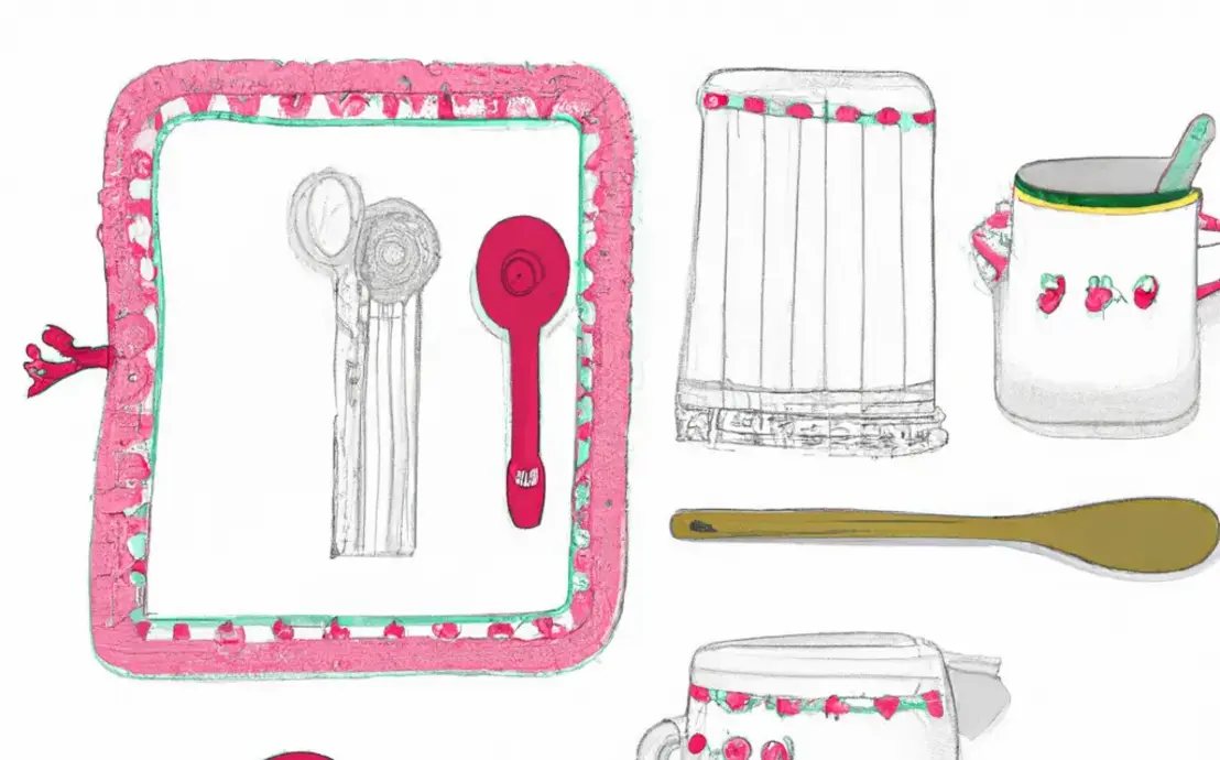 kit de cozinha de crochê completo