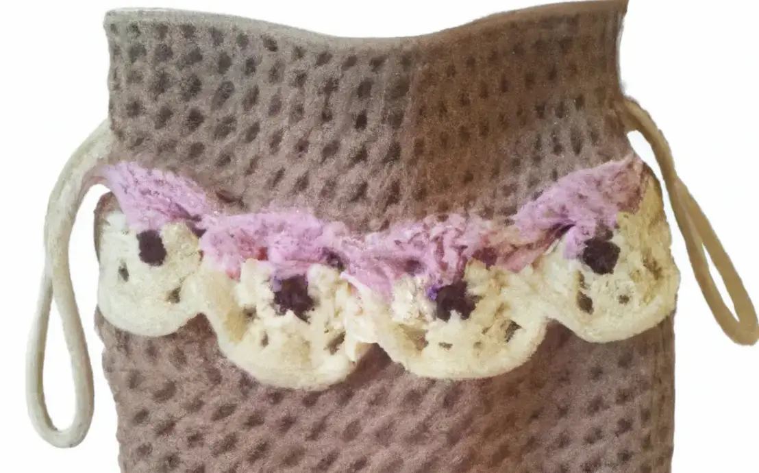 bolsa de crochê em barbante