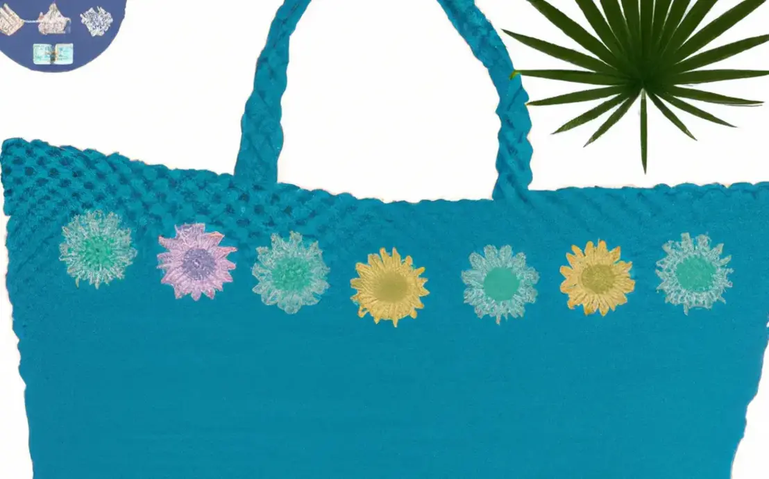 bolsa de praia de crochê bolsa de praia de crochê