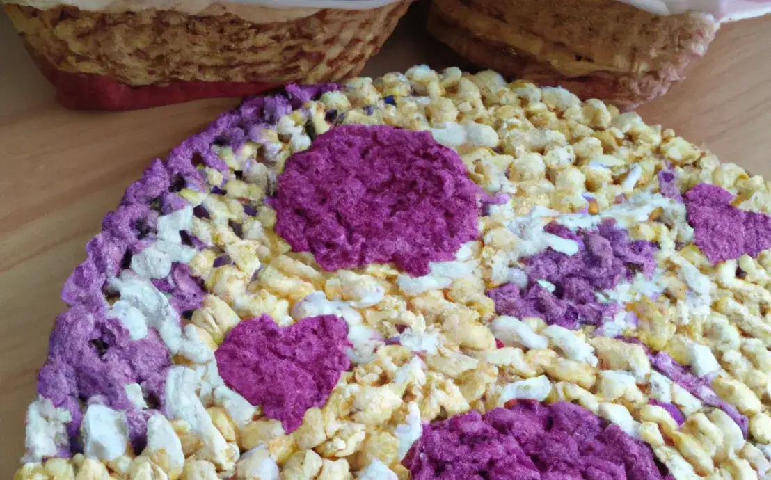 trilho de mesa em croche simples