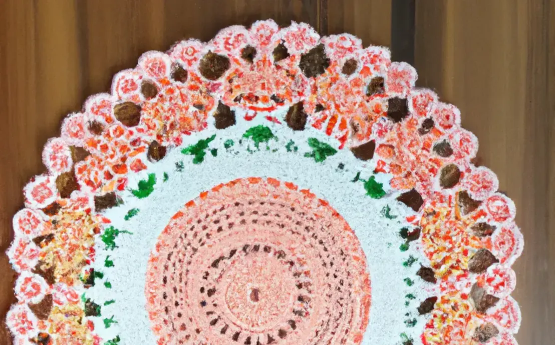 trilho de mesa de croche simples