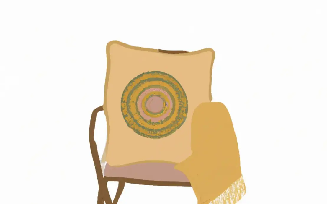 capa de cadeira de crochê