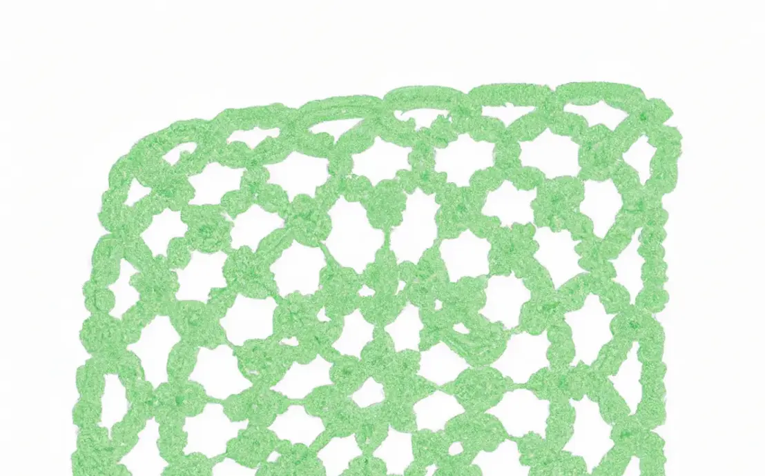 bico de croche simples para pano de prato carreira unica