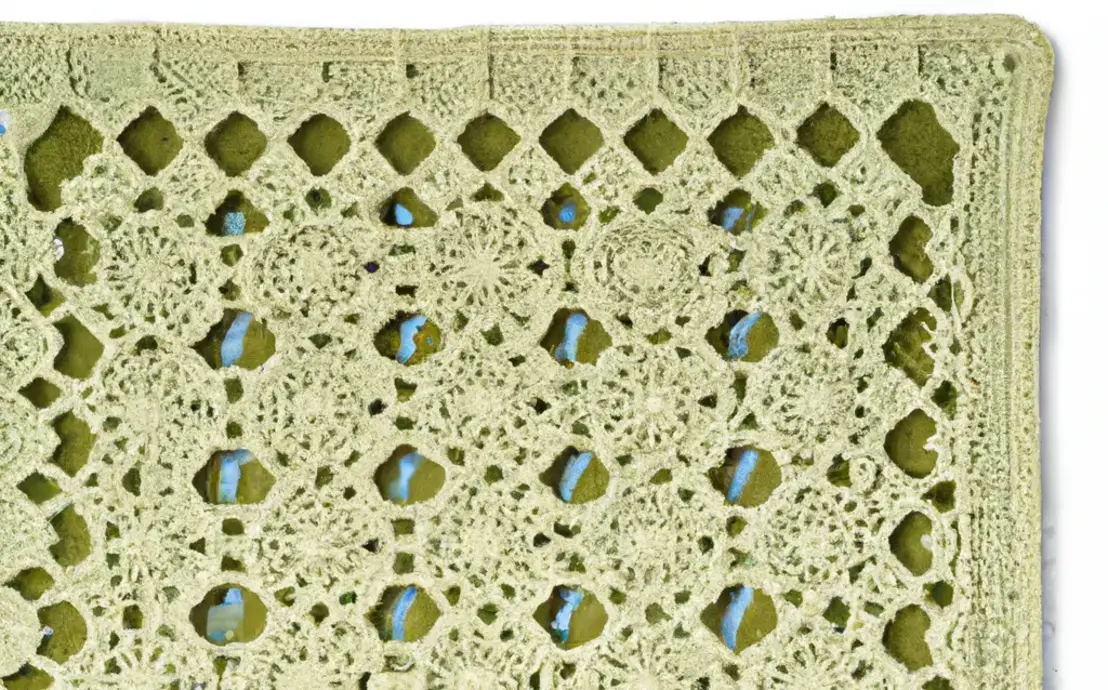 tapete retangular de croche