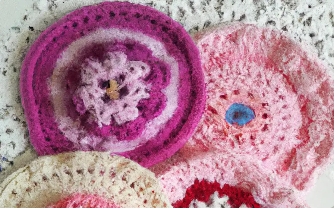 centro de mesa em croche