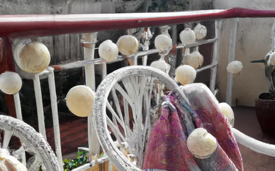 amostra de varanda de crochê