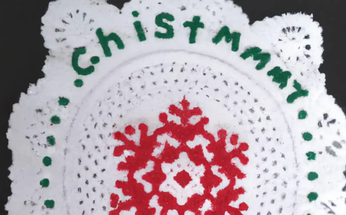 sousplat de natal croche