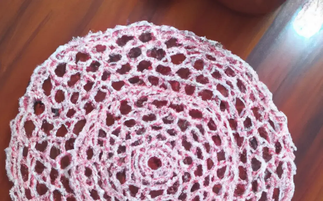 trilho de mesa de croche simples