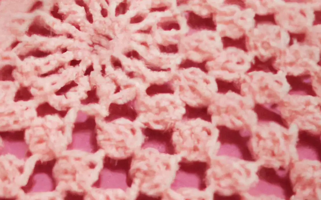 Bico de croche para toalha de mesa com canto