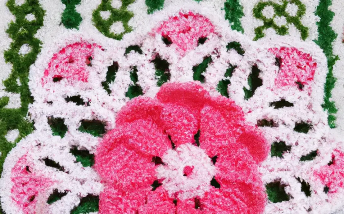 Lindas flores de crochê