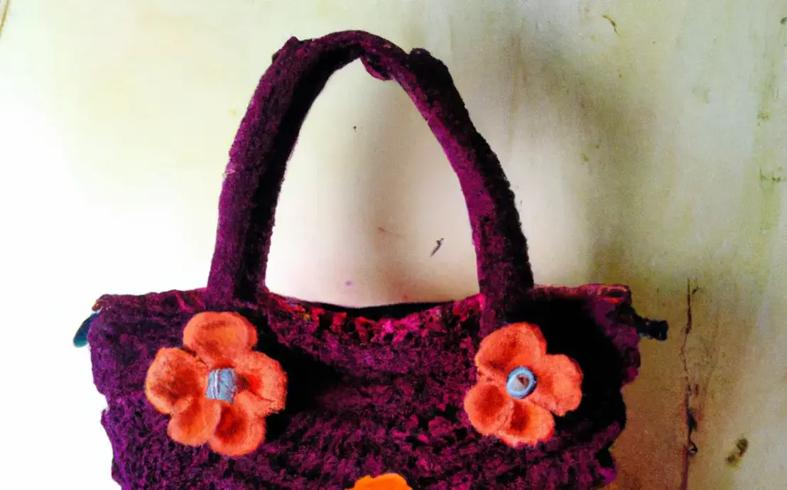 Bolsa de crochê tipo saco