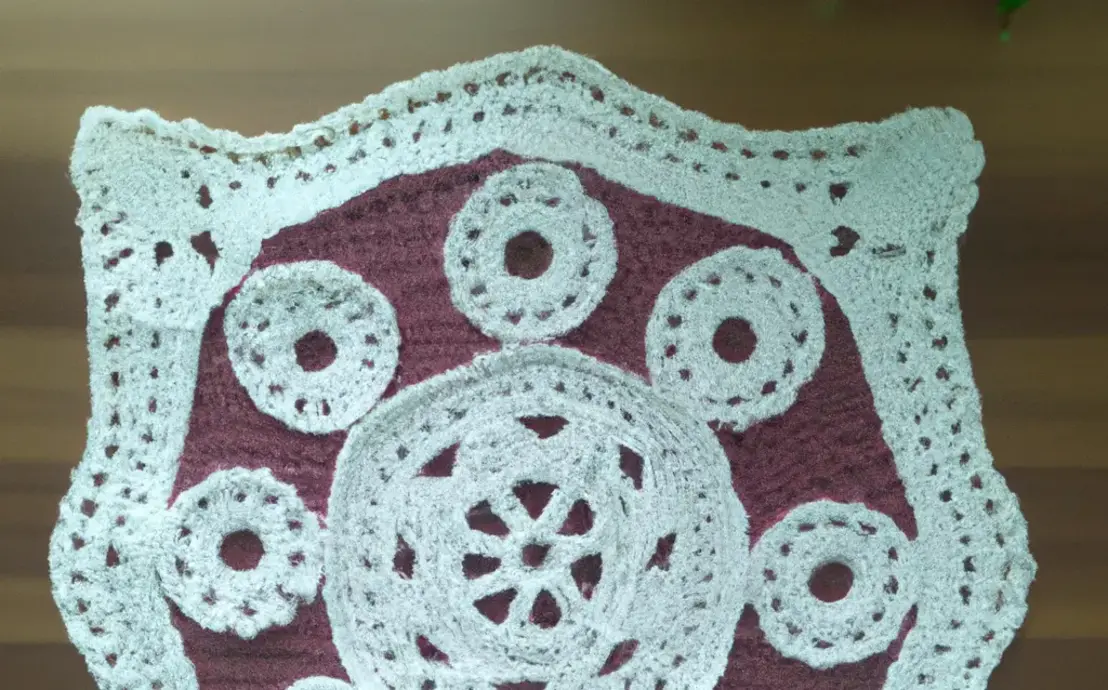 Trilho de mesa croche