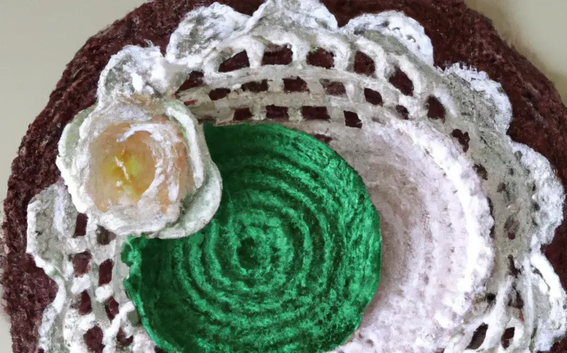 Trilho de mesa de crochê simples